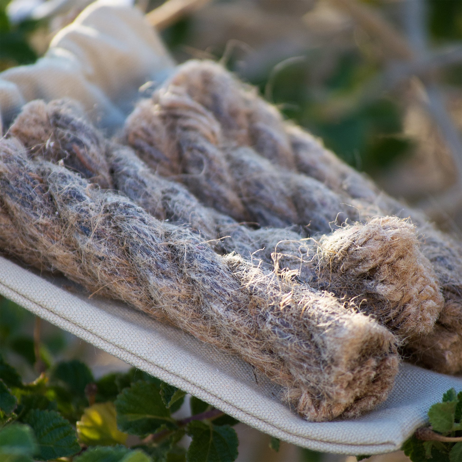 Hiker's Gold Jute Rope Campfire Kindling Kit