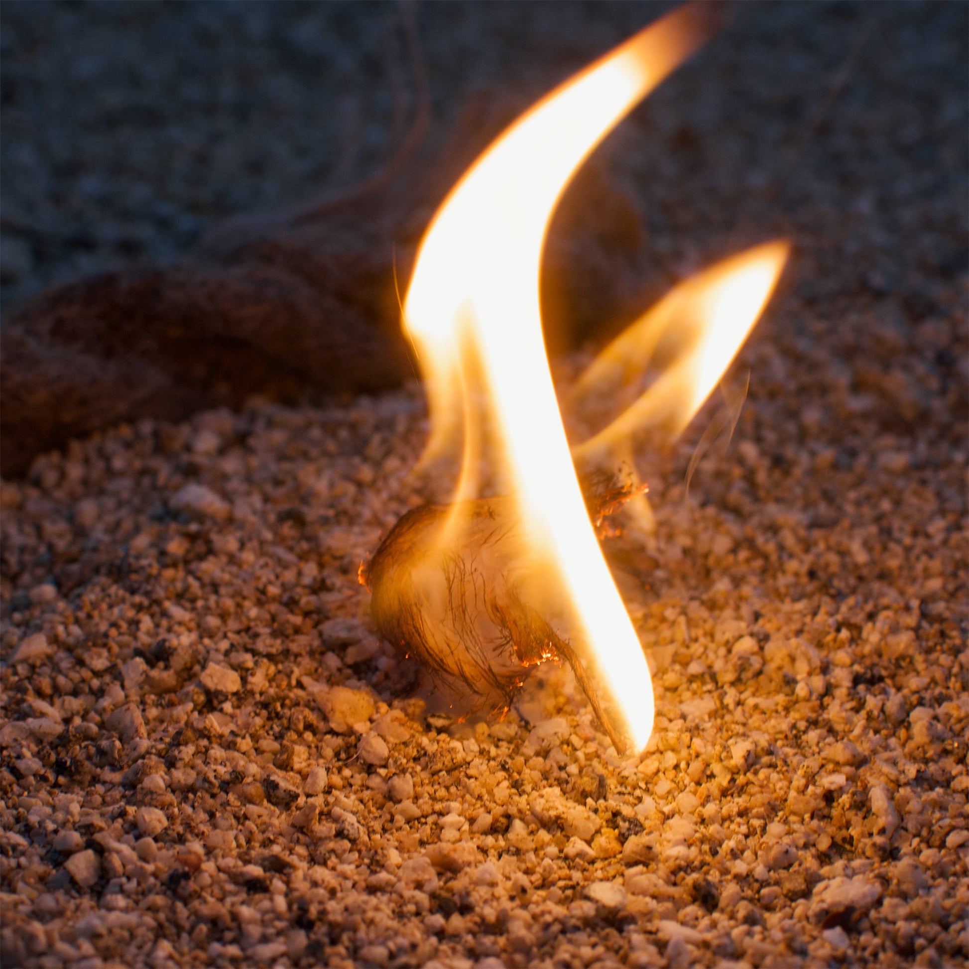 Hiker's Gold Jute Rope Campfire Kindling Kit