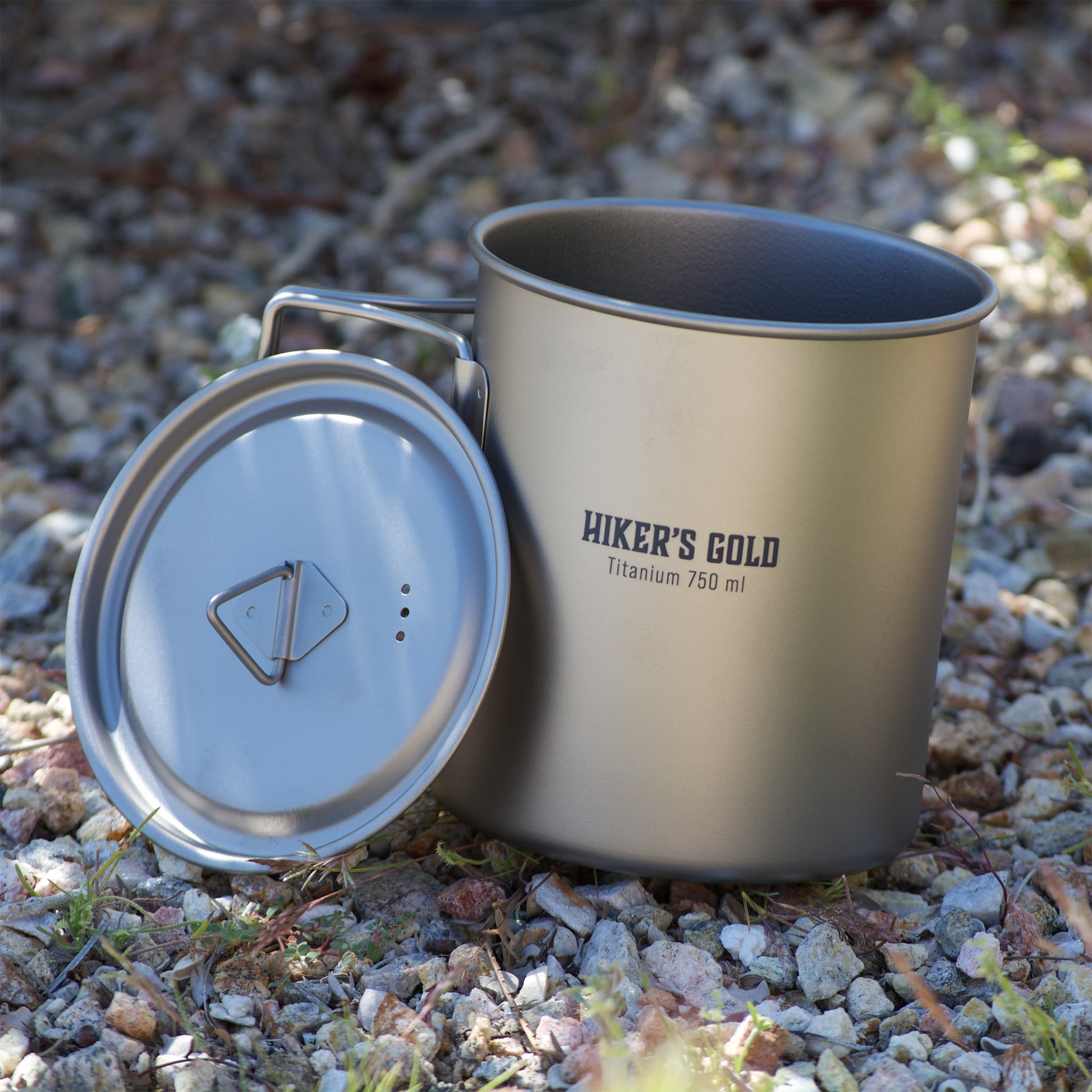 Hiker's Gold 750 ml Ultralight Titanium Pot