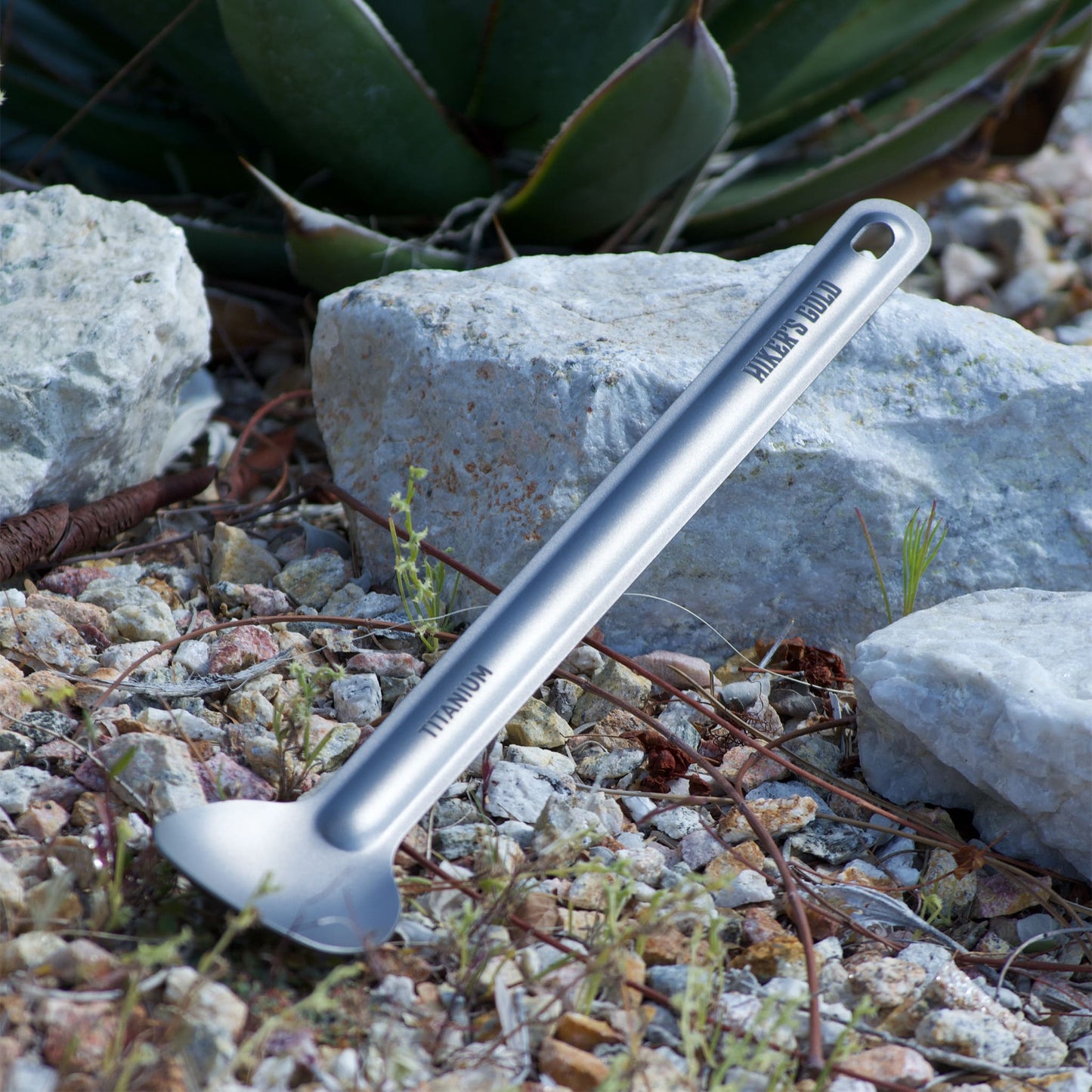 Hiker's Gold Ultralight Titanium Long-Handled Spoon