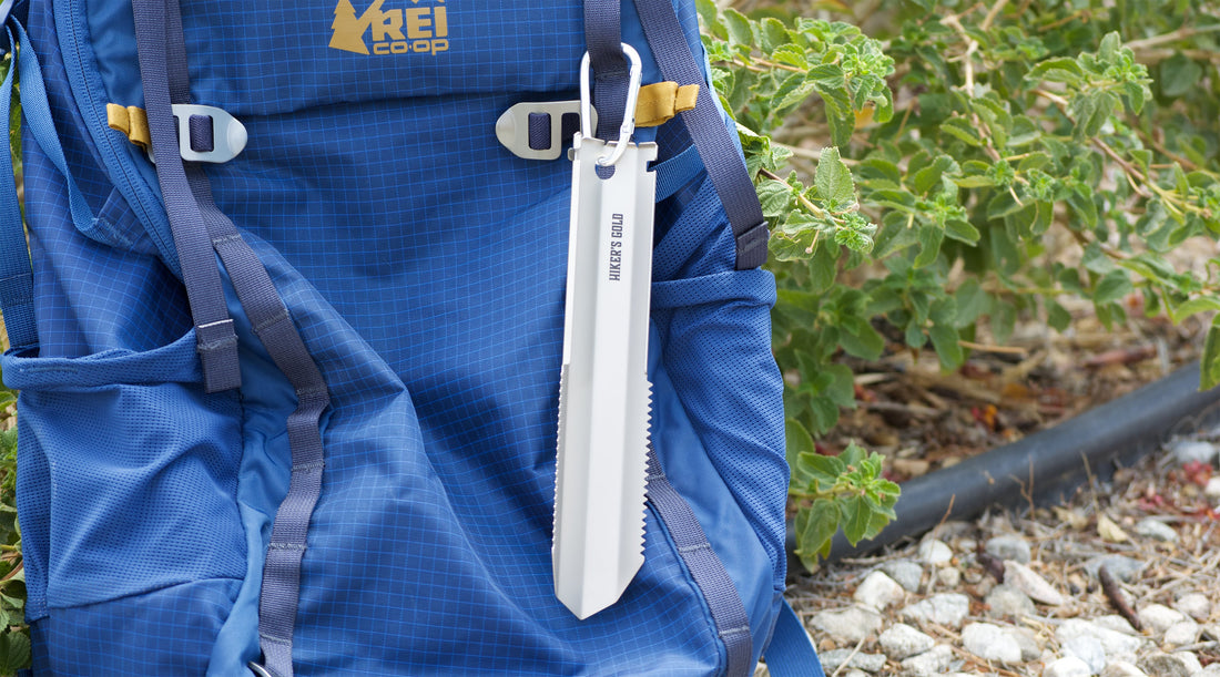 Hiker's Gold Ultralight Titanium Backpacking Trowel