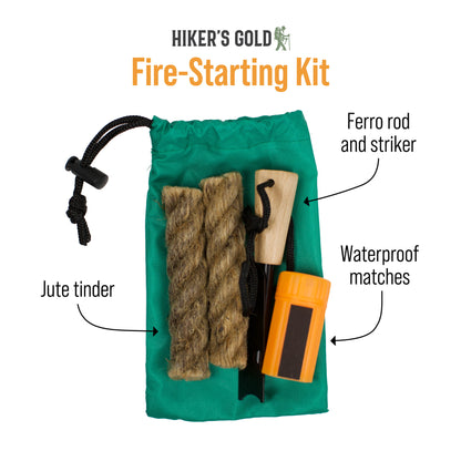Hiker's Gold Fire-Making Kit