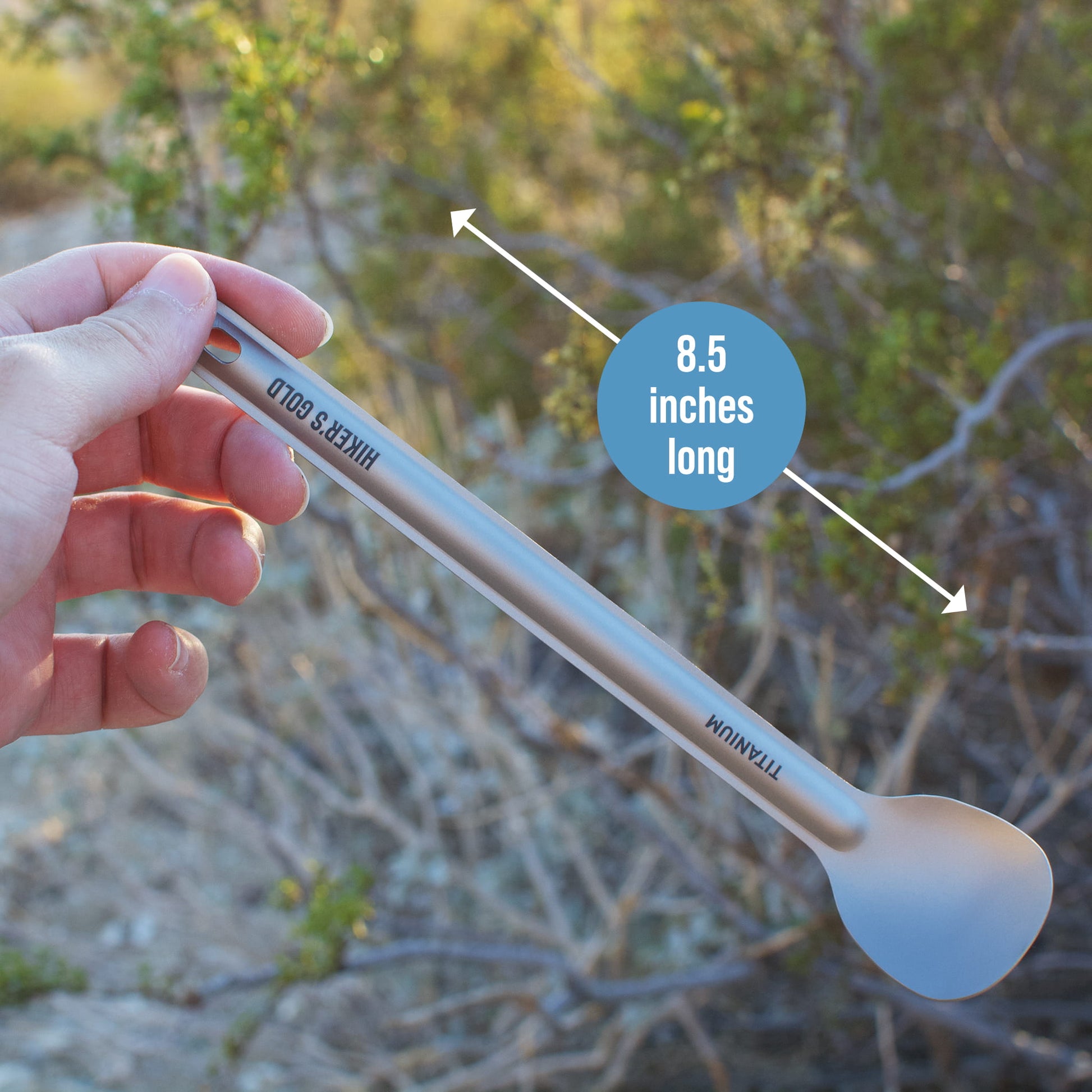 Hiker's Gold Titanium Spoon
