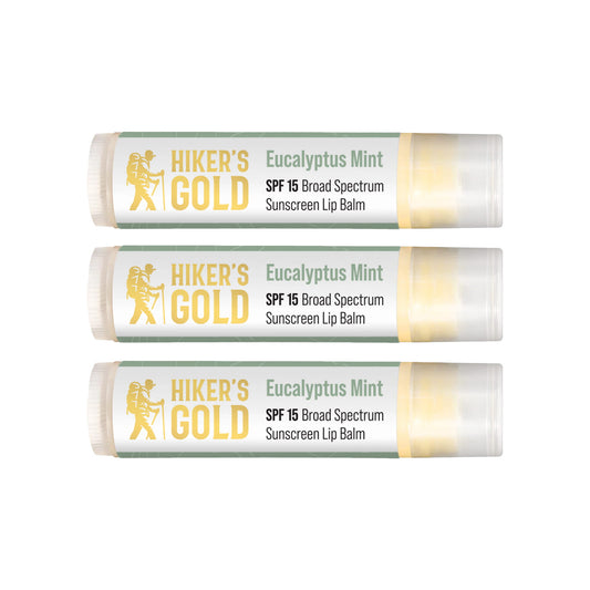 Hiker's Gold Eucalyptus Mint SPF 15 Sunscreen Lip Balm