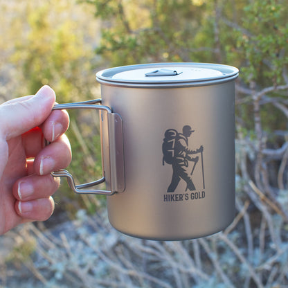 Hiker's Gold 750 ml Ultralight Titanium Pot